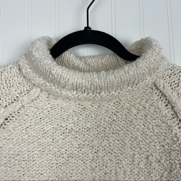 ANTHROPOLOGIE Moth Juliette Nubby Cream Knit Turtleneck - Picture 3 of 7